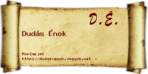 Dudás Énok névjegykártya